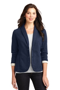 CLEARANCE: Port Authority Ladies Fleece Blazer (Size: L - Dark Navy Heather)